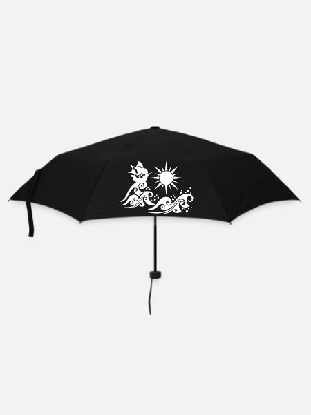 Galion blanc - Parapluie standard - noir