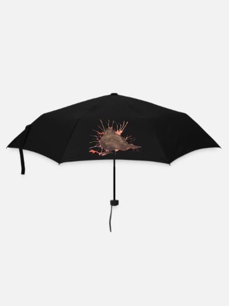 Power Animal of the Week Blackbird - Umbrella (small) - black