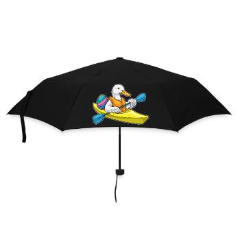 Ente Ostern kleines Boot - Regenschirm (klein) - Schwarz - Vorne