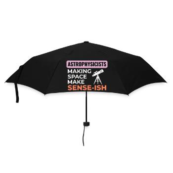 Space Science Humor Design  - Umbrella (small) - black - Front