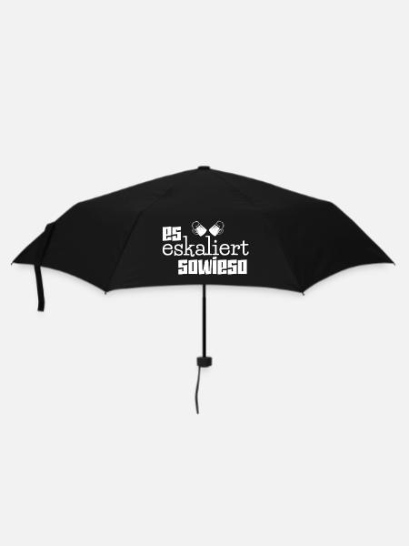 Dirndl Lederhosen Ersatz - Regenschirm (klein) - Schwarz