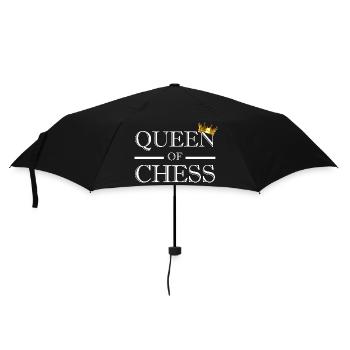 Queen of Chess Queen of Chess Chess Player - Umbrella (small) - black - Front