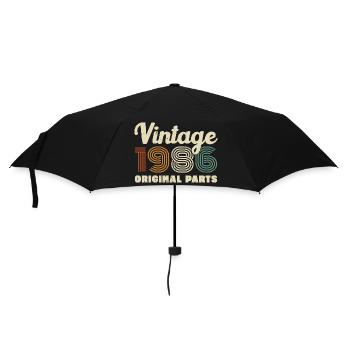 40 Jahre 1986 Vintage Retro Geburtstagsgeschenk - Regenschirm (klein) - Schwarz - Vorne