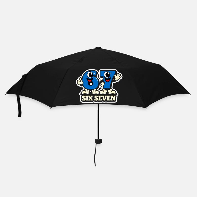 67 Six Seven Italian Meme - Regenschirm (klein) - Schwarz