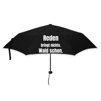 Reden bringt nichts Wald schon - Parapluie standard - noir - Devant