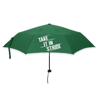 Marathonien : prenez la course avec calme - Parapluie standard - vert bouteille - Devant