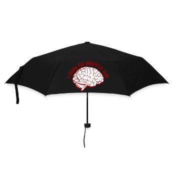 Je crois que tu as laissé tomber ton humour sarcastique, c’est le cerveau - Parapluie standard - noir - Devant