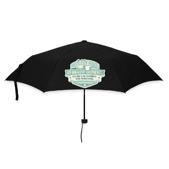 Not stressed Surrounded by people - Umbrella (small) - black - Front