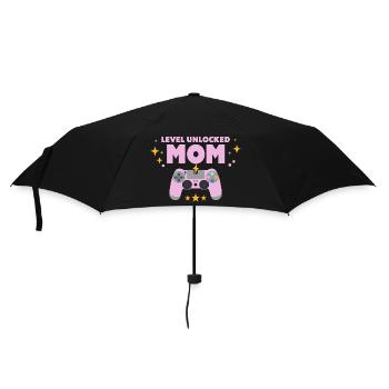 Level freigeschaltet: Mama - Regenschirm (klein) - Schwarz - Vorne