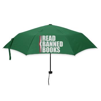 Read Banned Books Verbotene Bücher Lesen Freiheit - Umbrella (small) - bottlegreen - Front