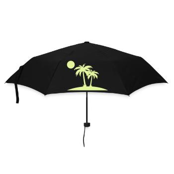 Palm Island at the Circle of the Sun - Umbrella (small) - black - Front