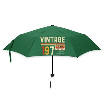 VINTAGE 1970's Cassette Tapes - Umbrella (small) - bottlegreen - Front