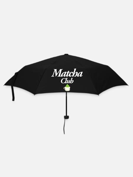 Matcha Club - Regenschirm (klein) - Schwarz