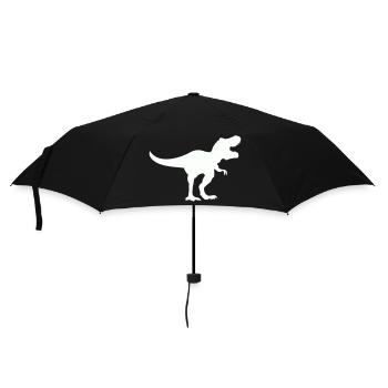 dinosaurier_trex - Umbrella (small) - black - Front