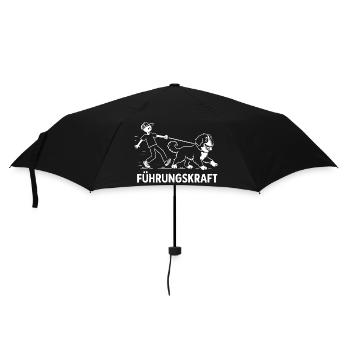 Berner Sennenhund Führungskraft Hundehalter Humor - Regenschirm (klein) - Schwarz - Vorne