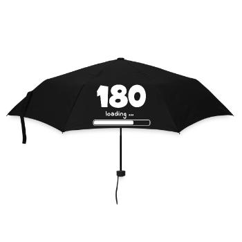 Dart-180-loading - Regenschirm (klein) - Schwarz - Vorne