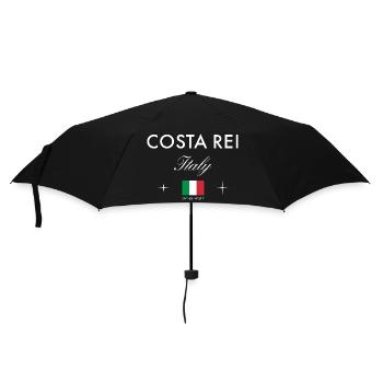 Costa Rei Sardinien Koordinaten Reise Souvenir - Regenschirm (klein) - Schwarz - Vorne