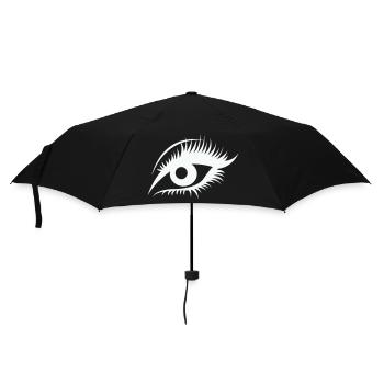 Auge - Regenschirm (klein) - Schwarz - Vorne