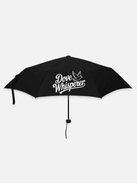 Taubenflüsterer - Regenschirm (klein) - Schwarz