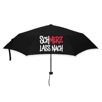 SchMerz lass nach - nein zu Merz - Regenschirm (klein) - Schwarz - Vorne