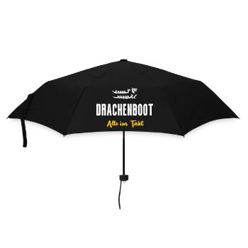 Drachenboot Team Geschenk Alle im Takt - Regenschirm (klein) - Schwarz - Vorne