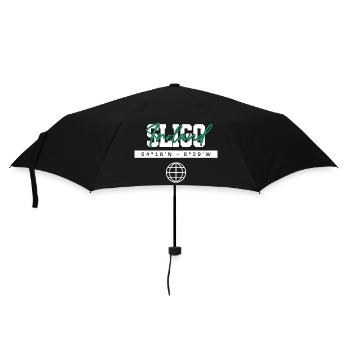 Sligo Irland Koordinaten Reise Souvenir - Regenschirm (klein) - Schwarz - Vorne