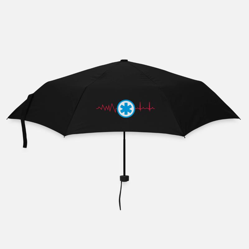 Rettungsdienst Uniform Symbol - Regenschirm (klein) - Schwarz