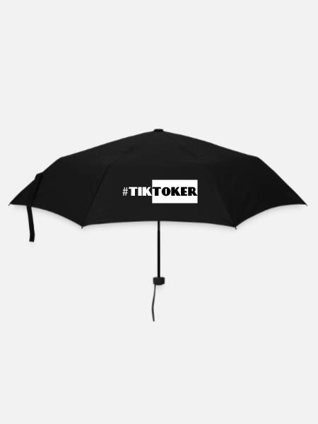 #Tiktoker - Regenschirm (klein) - Schwarz