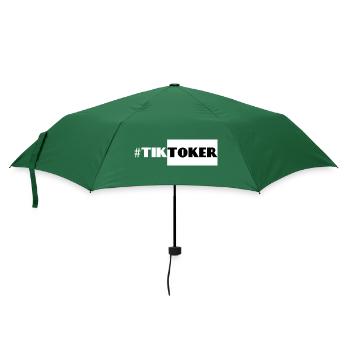 #Tiktoker - Regenschirm (klein) - Flaschengrün - Vorne
