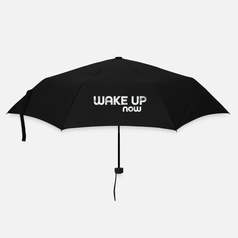 Wake up now - Umbrella (small) - black