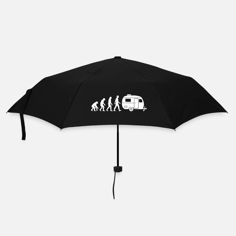 Wohnwagen Evolution Camper Camping - Regenschirm (klein) - Schwarz
