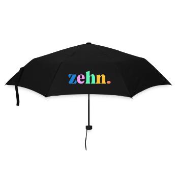 10th Birthday Gift - Umbrella (small) - black - Front