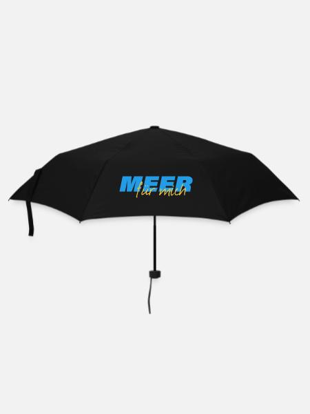 MEER FÜR MICH - Regenschirm (klein) - Schwarz