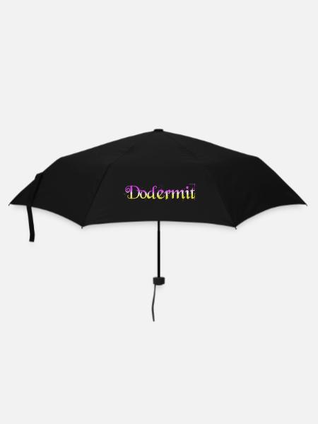 Dodermit Gradient Splatter - Regenschirm (klein) - Schwarz