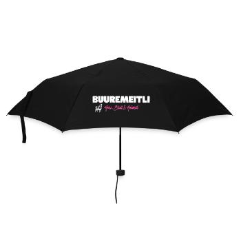Buuremeitli Heart Stable Home - for Swiss women - Umbrella (small) - black - Front