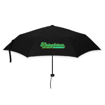 Farben änderbar | Kleingärtner aus Leidenschaft - Regenschirm (klein) - Schwarz - Vorne