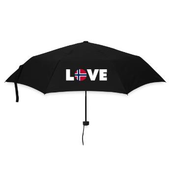 Norway - Love - Norge - Liebe - Norwegen - Umbrella (small) - black - Front
