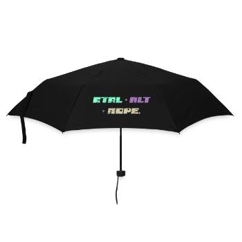 CTRL ALT Nope - Umbrella (small) - black - Front