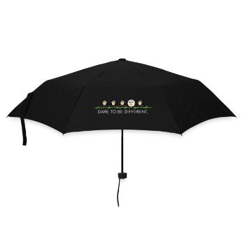 Be Different – Schwarzes Schaf - Regenschirm (klein) - Schwarz - Vorne