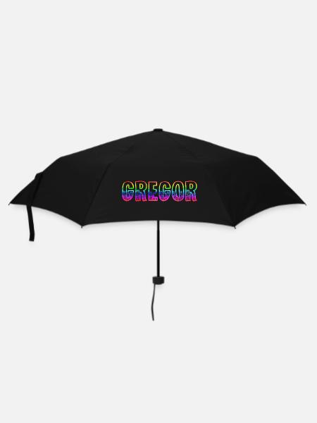 gregor rs regenbogen - Regenschirm (klein) - Schwarz