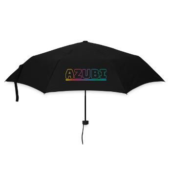 Design Azubi outline bunt - Regenschirm (klein) - Schwarz - Vorne