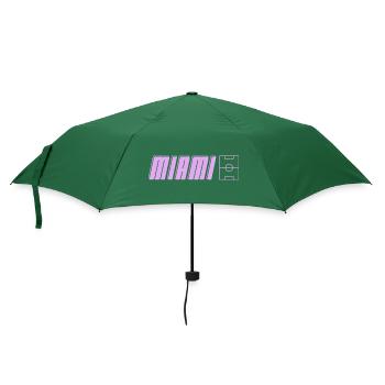 Miami Soccer Passion - Regenschirm (klein) - Flaschengrün - Vorne