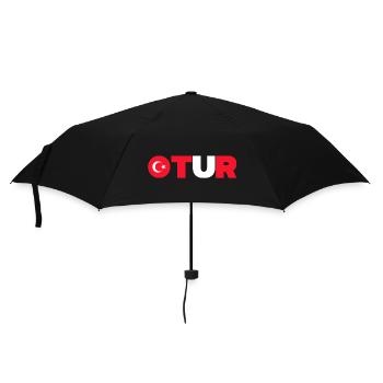 Turkei - Regenschirm (klein) - Schwarz - Vorne