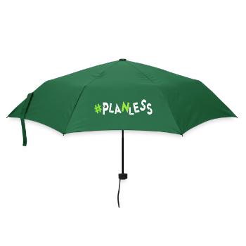 heute keine Idee kein Plan Ahnungslos planlos - Regenschirm (klein) - Flaschengrün - Vorne