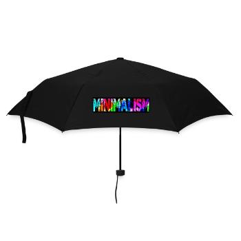 Colorful Minimalism Grunge - Umbrella (small) - black - Front
