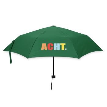 8. Geburtstag Geschenk Acht - Regenschirm (klein) - Flaschengrün - Vorne