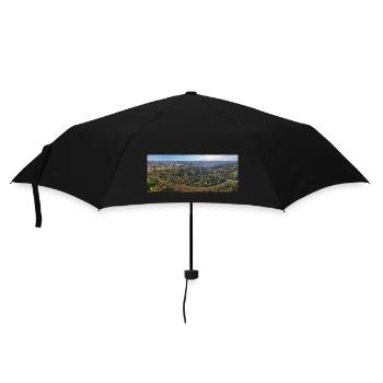 Eggarten von oben - Regenschirm (klein) - Schwarz - Vorne