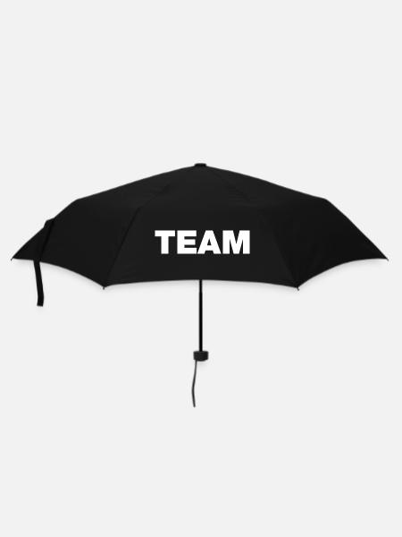 Team (weiß) - Regenschirm (klein) - Schwarz