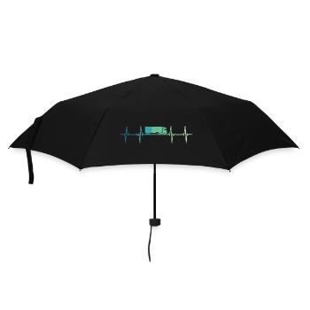 camion battement de coeur cadeau chauffeur routier - Parapluie standard - noir - Devant