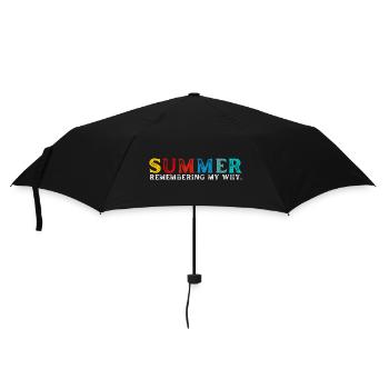 Funny Summer Break Quote Remembering My Why - Parapluie standard - noir - Devant